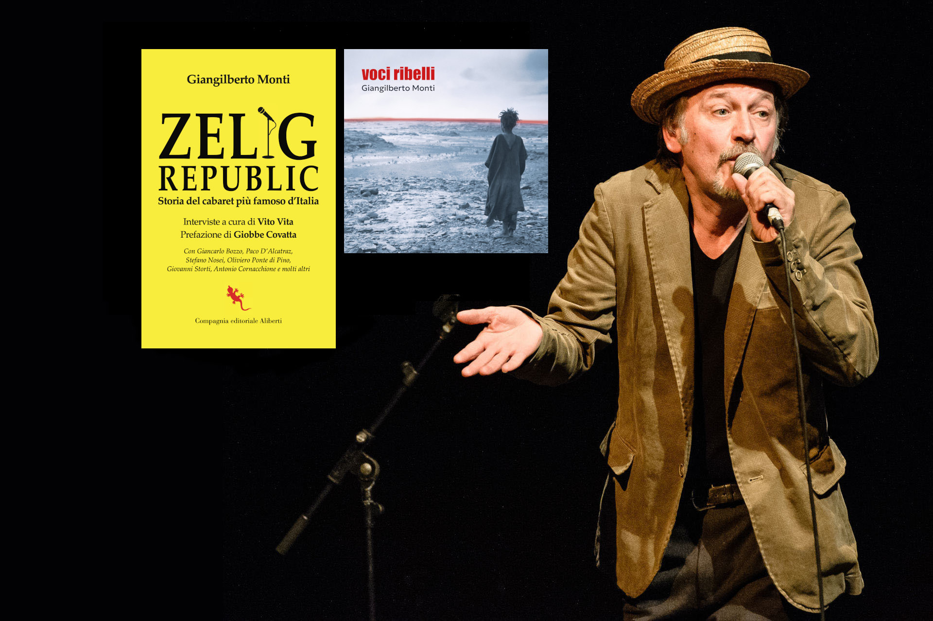 cover giangilberto monti zelig libro più cd voci ribelli
